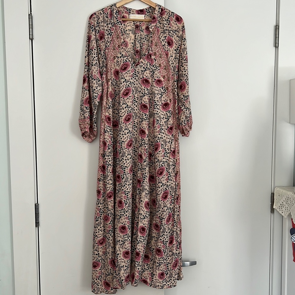 Natalie Martin Fiore Maxi Vintage Flowers Cream/Pink